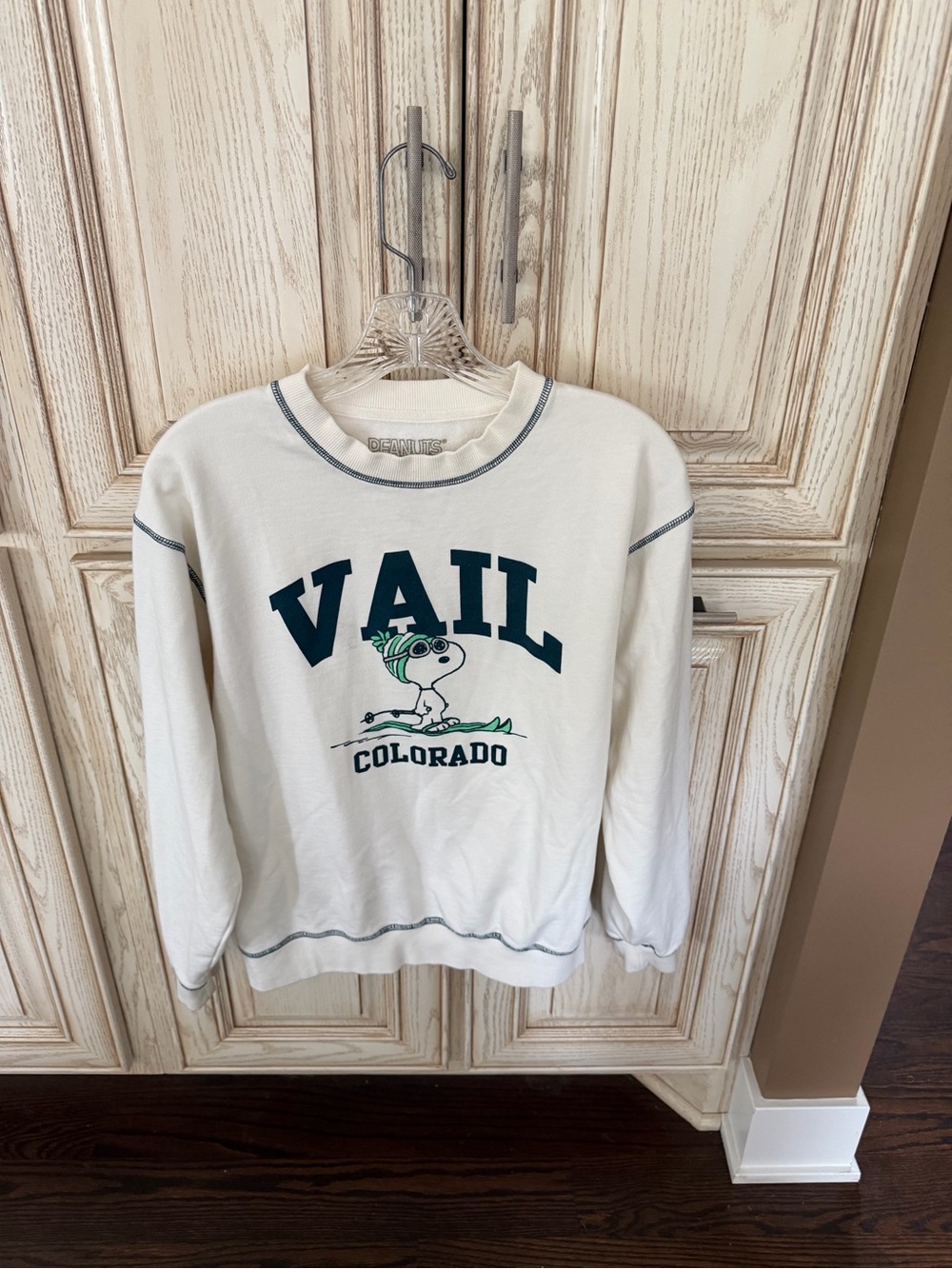 Peanuts Snoopy VAIL Colorado Graphic Sweatshirt